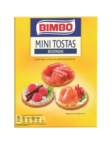 MINI TOSTAS REDONDAS BIMBO/ORTIZ 100GR.