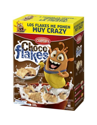 GALLETAS CUETARA CHOCO-FLAKES CAJA 550GR.