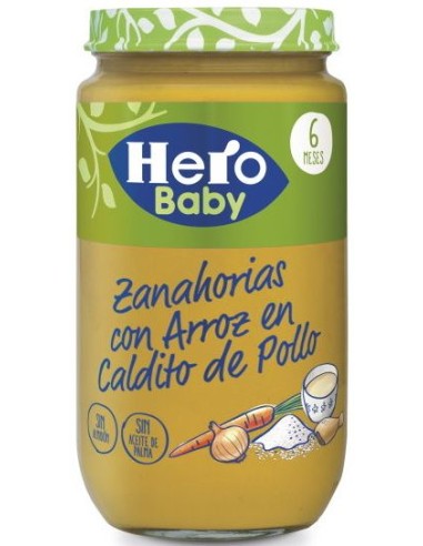 POTITO HERO BABY ZANAHORIA/ARROZ C/AVE 235GR.