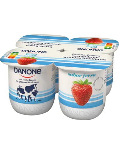 DANONE YOGUR SABOR FRESA PACK-4