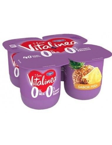 DANONE VITALINEA SABOR PIÑA    PACK-4