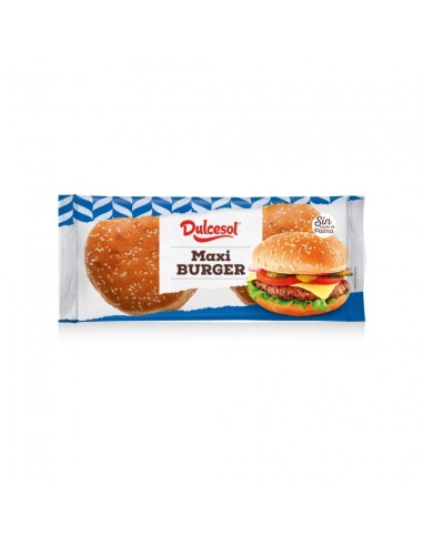 DULCESOL PAN MAXI BURGUERS 4U.