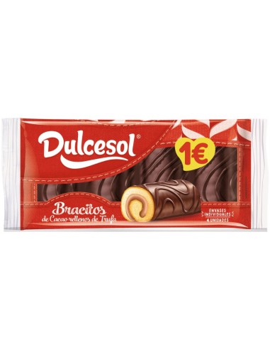 DULCESOL BRACITOS TRUFA Y CACAO 4U.