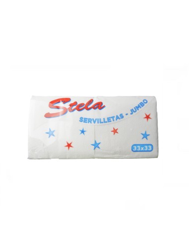 SERVILLETAS STELA DUPLO BLANCAS 140U.