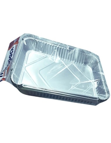 BANDEJA ALUMINIO RECTANGULAR MACOPACK PACK-3U. 18 RACIONES