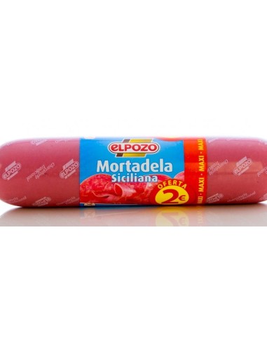 MORTADELA SICILIANA FINA MAXI EL POZO 750GR.