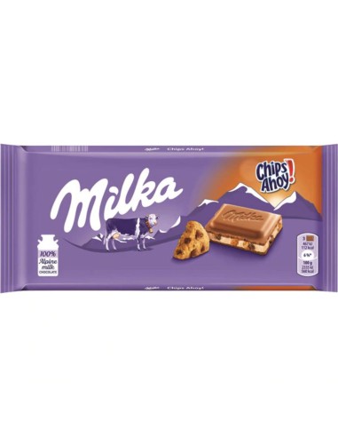 CHOCOLATE MILKA CHIPS AHOY! 100GR.