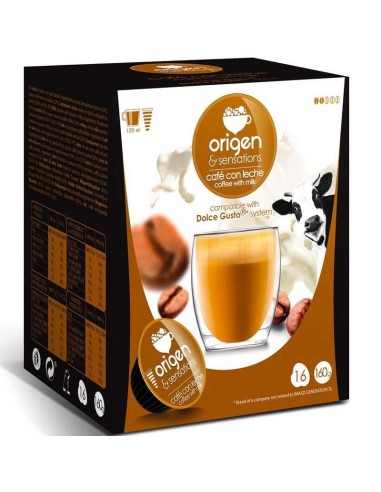 CAFE ORIGEN CAFE CON LECHE 16 CAPSULAS