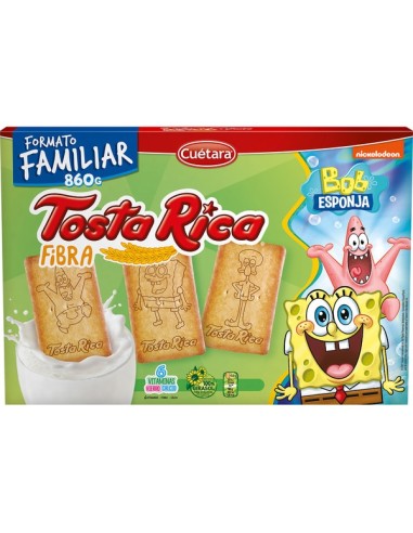 GALLETAS CUETARA TOSTA RICA FIBRA 860GR.