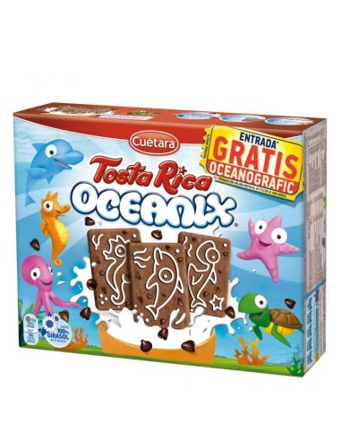 GALLETAS CUETARA TOSTA RICA OCEANIX 480GR.