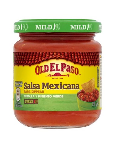 SALSA MEXICANA SUAVE OLD EL PASO TARRO 190GR.