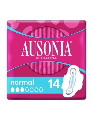 COMPRESAS AUSONIA NORMAL ALAS 14U. PLEGADAS