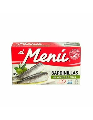 SARDINILLAS ACEITE OLIVA EL MENU 90GR.