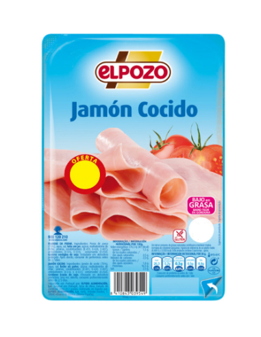 EL POZO JAMON COCIDO EXTRA LONCHAS FINAS 115GR.