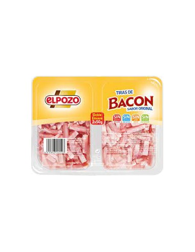 EL POZO BACON TIRAS PACK-2 50GR.