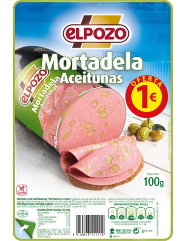 EL POZO MORTADELA ACEITUNAS LONCHAS ATM 110GR.