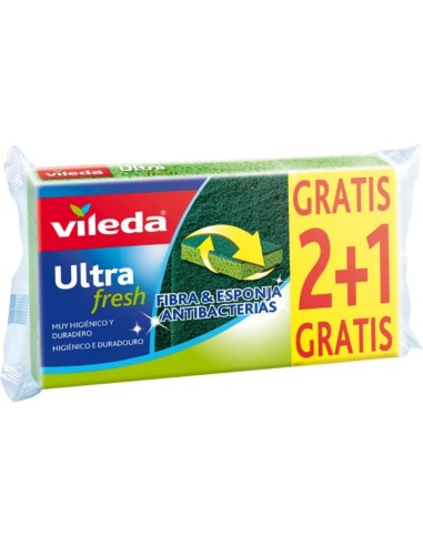 ESTROPAJO VILEDA ULTRAFRESH PACK-2+1