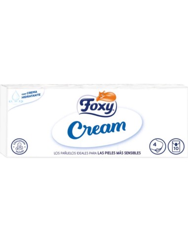 PAÑUELOS FOXY CREMA BOLSILLO PACK-10