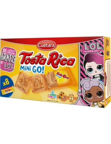 GALLETAS CUETARA TOSTA RICA MINI GO! 240GR.