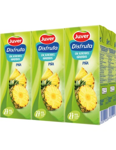 ZUMO JUVER DISFRUTA PIÑA SIN AZUCAR PACK-6 200ML.