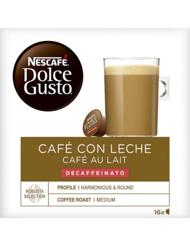 NESCAFE DOLCE GUSTO AU LAIT DESCAFEINADO 16 CAPSULAS