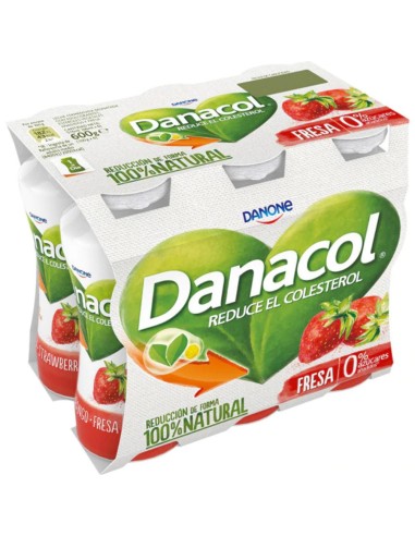 DANONE DANACOL LIQUIDO FRESA PACK-6