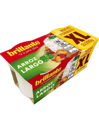 ARROZ BASMATI BRILLANTE LARGO XL PACK-2 VASITOS