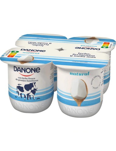 DANONE YOGUR NATURAL PACK-4